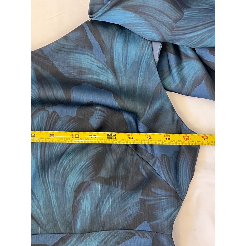 Women's blue Sachin and Babi one shoulder bow evening dress size 8 - Picture 8 of 14